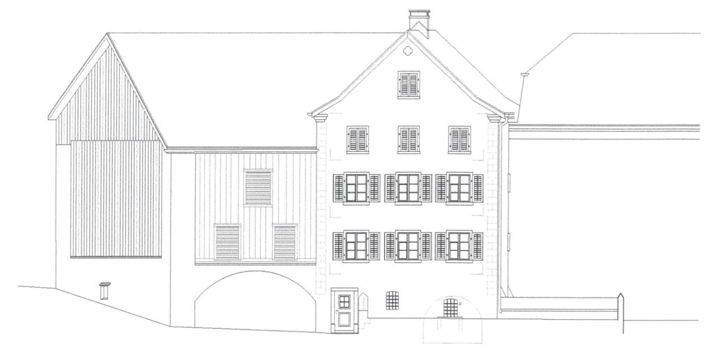 Maienfeld Haus mit Stall-3